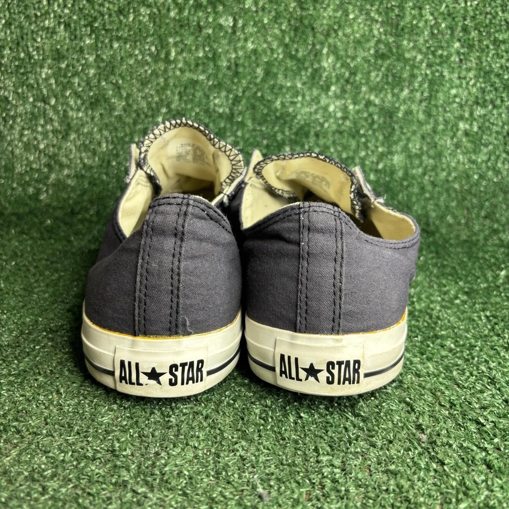 Converse Chuck Taylor All Star Low Slip On Washed Black Canvas Sneakers Mens 13 - Picture 4 of 12